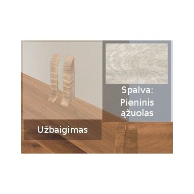 Grindjuostės užbaigimai PVC VOX Izzi, pieninio ąžuolo sp. (762)