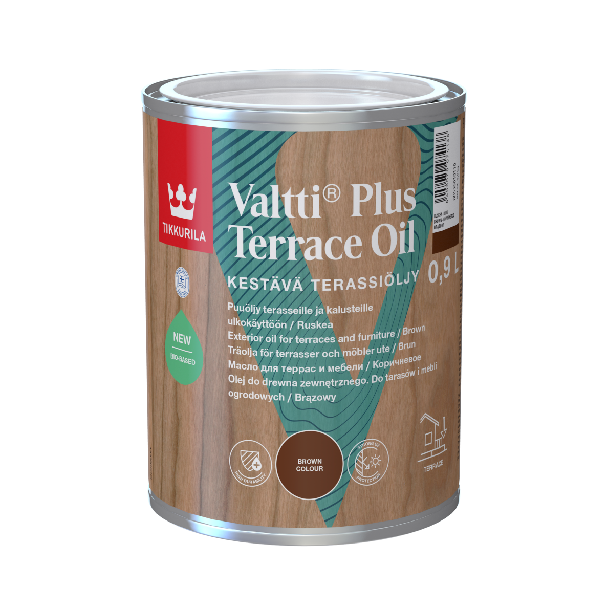 Aliejus medienai TIKKURILA Valtti Plus Terrace Oil, 0,9l ruda sp. Aliejus medienai TIKKURILA Valtti Plus Terrace Oil, 0,9l ruda sp.