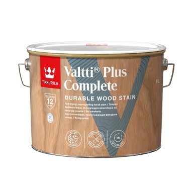 Medienos impregnantas TIKKURILA Valtti Plus Complete, 5l tikmedžio sp.