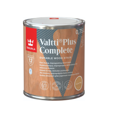 Medienos impregnantas TIKKURILA Valtti Plus Complete, 0,75l italinės pušies sp.