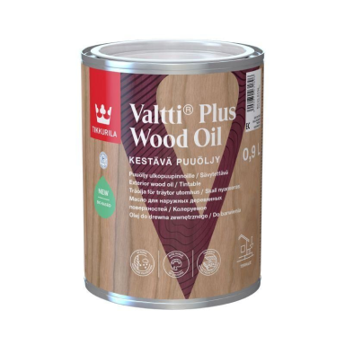 Aliejus medienai TIKKURILA Valtti Plus Wood Oil, 0,9l Aliejus medienai TIKKURILA Valtti Plus Wood Oil, 0,9l