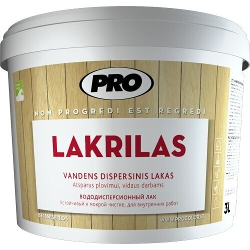 Lakas PRO Lakrilas, 3l blizgus Lakas PRO Lakrilas, 3l blizgus