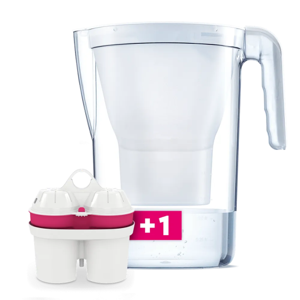 Vandens ąsotis BWT Vida, 2,6l balta sp.  su 1vnt. magnio mineralizacijos filtru