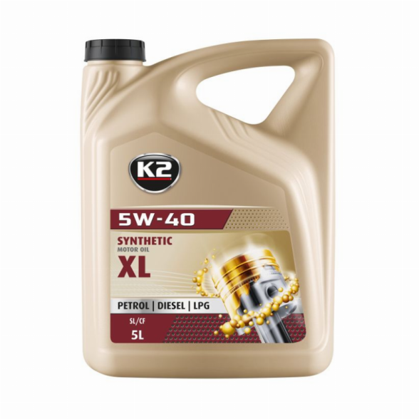 Variklinė alyva K2 5W-40 sintetinė, 5L