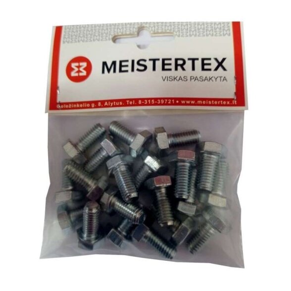 Varžtas DIN933 8x12mm MEISTERTEX (20vnt) Varžtas DIN933 8x12mm MEISTERTEX (20vnt)