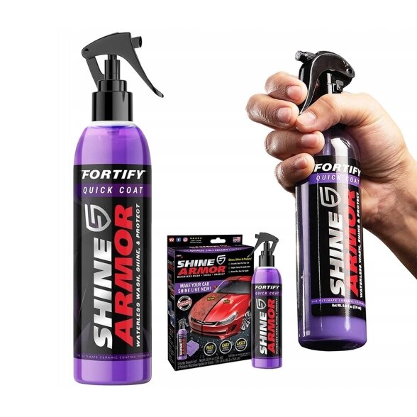 Purškiamas vaškas FORTIFY SHINE ARMOR 3in1, 230 ml 1 Purškiamas vaškas FORTIFY SHINE ARMOR 3in1, 230 ml 1