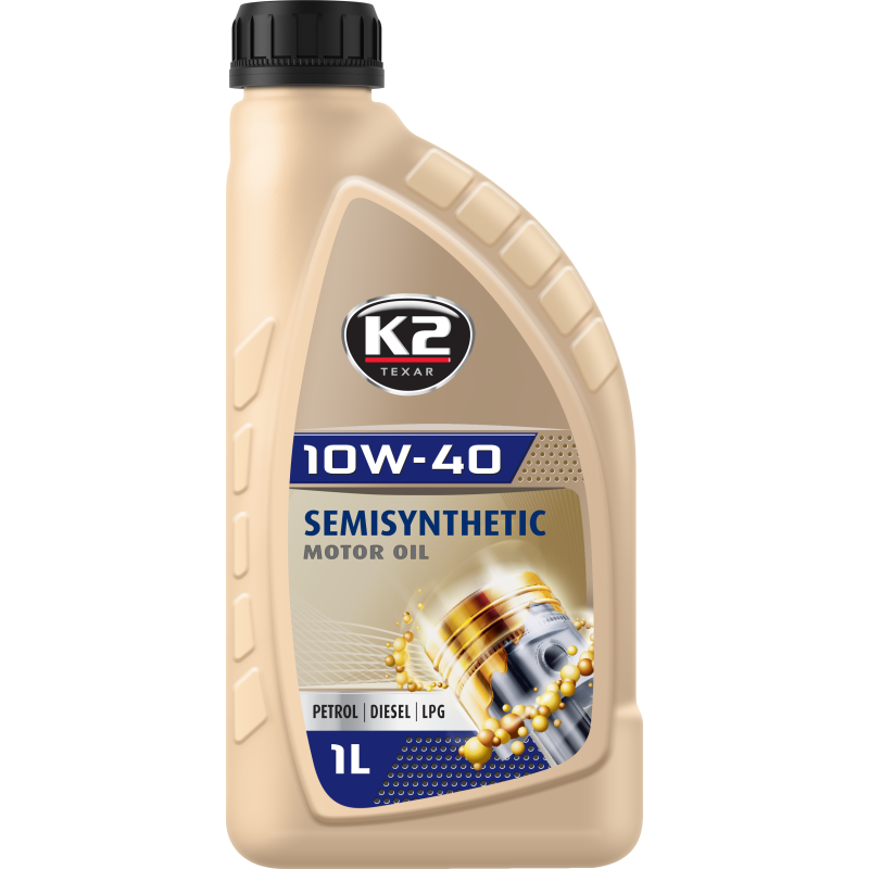 Variklinė alyva K2 10W-40, pusiau sintetinė, 1l