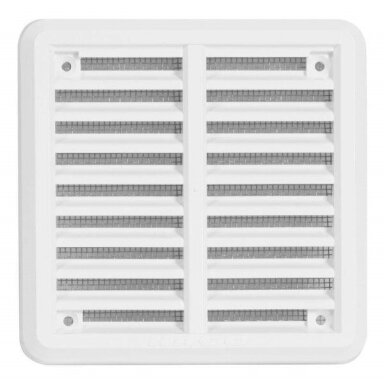 Ventiliacinės grotelės HACO VM100100K, 100x100mm balta sp. Ventiliacinės grotelės HACO VM100100K, 100x100mm balta sp.
