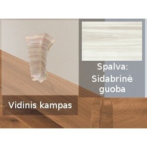 Grindjuostės vidinis kampas PVC VOX Izzi, sidabrinė guoba sp. (771) 1 Grindjuostės vidinis kampas PVC VOX Izzi, sidabrinė guoba sp. (771) 1