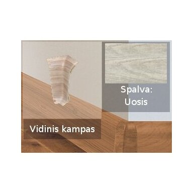 Grindjuostės vidinis kampas PVC Izzi, uosio sp. (161) Grindjuostės vidinis kampas PVC Izzi, uosio sp. (161)
