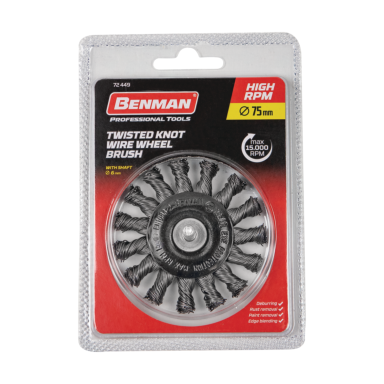 Šlifavimo šepetys BENMAN 72449, 75mm Šlifavimo šepetys BENMAN 72449, 75mm