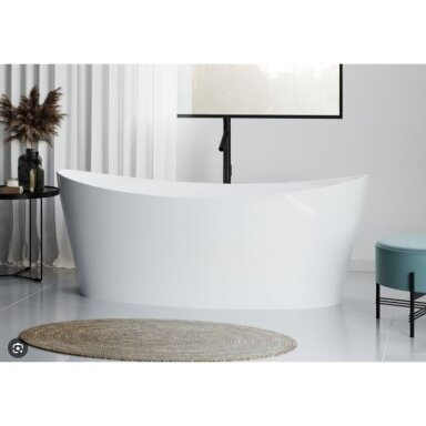 Akmens masės vonia BLU Vela, 1600x711 mm Akmens masės vonia BLU Vela, 1600x711 mm