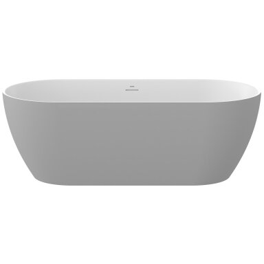 Vonia RAVAK Freedom O Tec, 170x77, Smoke Grey/balta ir nubėgimas baltos sp. Vonia RAVAK Freedom O Tec, 170x77, Smoke Grey/balta ir nubėgimas baltos sp.