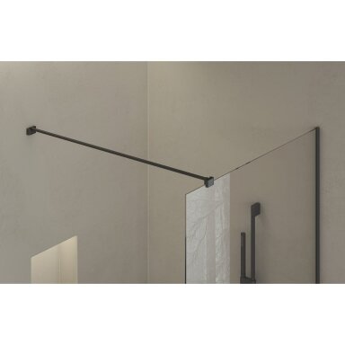 Dušo kabina RAVAK Walk-In Air Wall, 120cm juoda ir skaidrus stiklas Dušo kabina RAVAK Walk-In Air Wall, 120cm juoda ir skaidrus stiklas