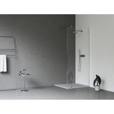 Dušo kabina RAVAK Walk-In Wall Set, 100cm chromas ir skaidrus stiklas Dušo kabina RAVAK Walk-In Wall Set, 100cm chromas ir skaidrus stiklas
