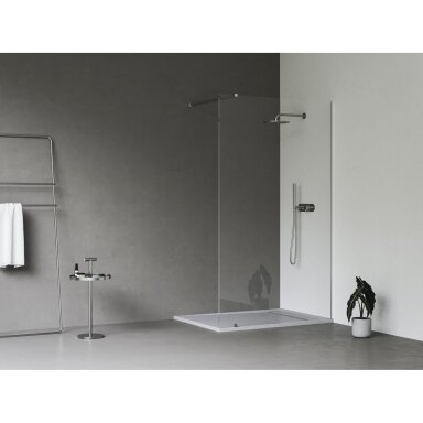 Dušo kabina RAVAK Walk-In Wall Set, 120cm chromas ir skaidrus stiklas Dušo kabina RAVAK Walk-In Wall Set, 120cm chromas ir skaidrus stiklas