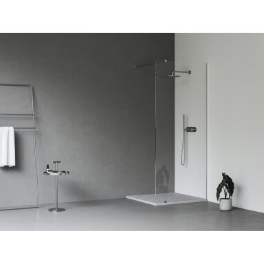 Dušo kabina RAVAK Walk-In Wall Set, 80cm chromas ir skaidrus stiklas Dušo kabina RAVAK Walk-In Wall Set, 80cm chromas ir skaidrus stiklas