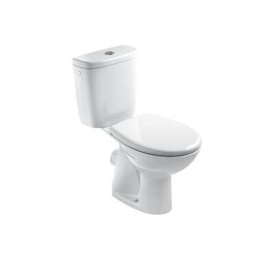 Pastatomas klozetas JIKA Euroline-N, su dangčiu, 355x670mm balta sp.