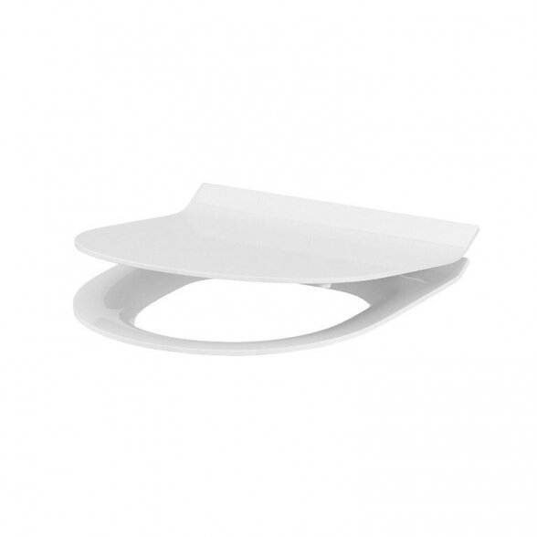 Klozeto dangtis CERSANIT Crea Oval Slim, balta sp. Klozeto dangtis CERSANIT Crea Oval Slim, balta sp.