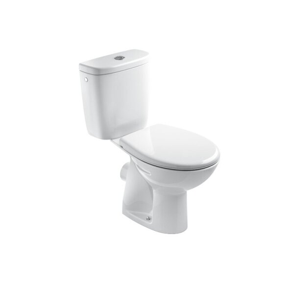 Pastatomas klozetas JIKA Euroline-N, su dangčiu, 355x670mm balta sp. Pastatomas klozetas JIKA Euroline-N, su dangčiu, 355x670mm balta sp.