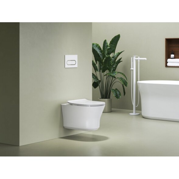 WC unitazo dangtis Ypsilon, baltas 5