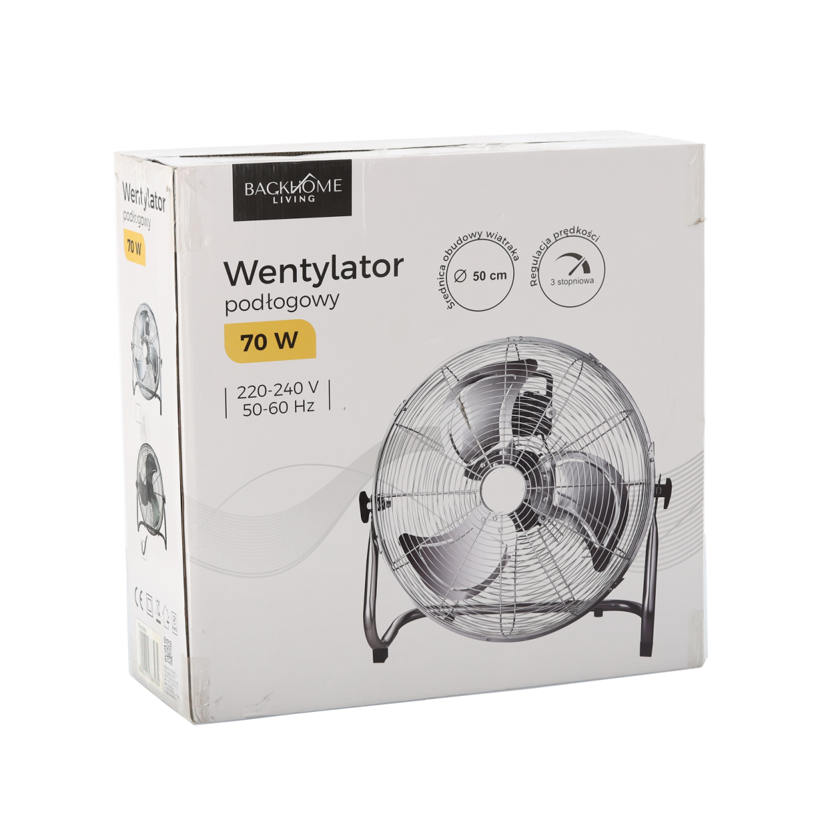 Ventiliatorius BACKHOME 8984, 70W juoda sp. 6 Ventiliatorius BACKHOME 8984, 70W juoda sp. 6