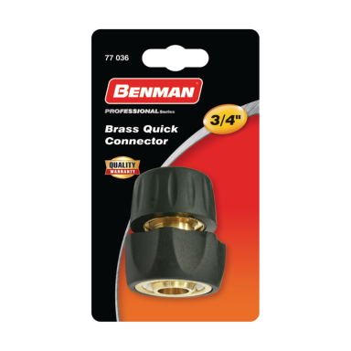Žalvarinė žarnos jungtis BENMAN 77036, 3/4"