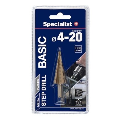 Žingsninis grąžtas SPECIALIST+ Basic, 4-20mm